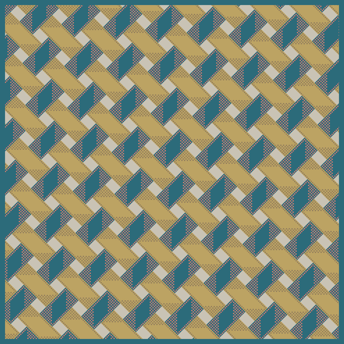 Wholesale Silk Scarf by Silk Scarf Manufacturer - Checks Teasel