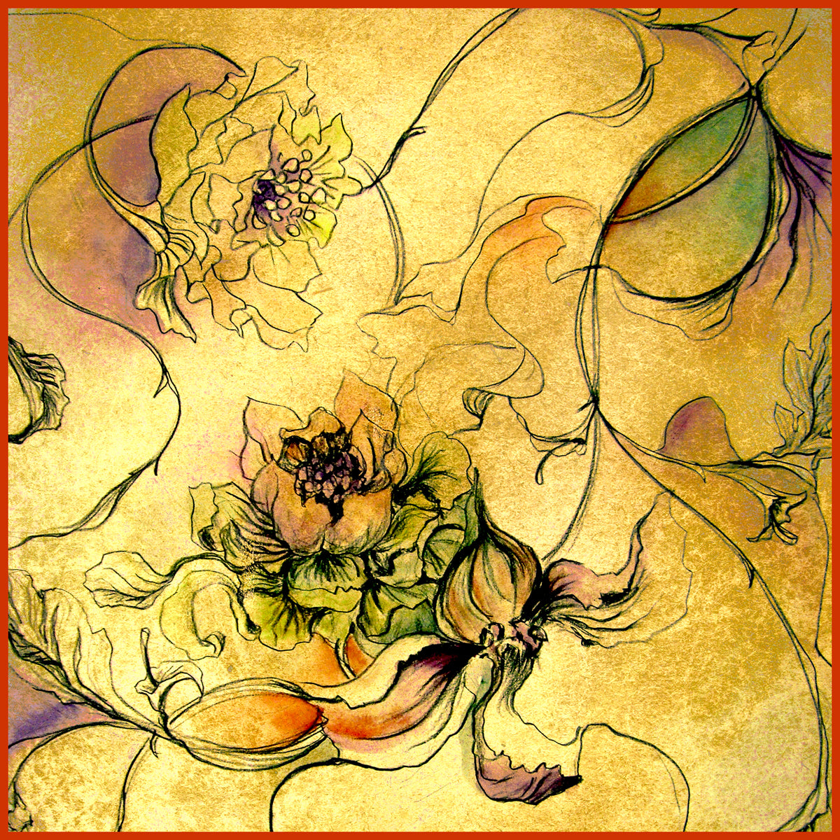 Wholesale Silk Scarf by Silk Scarf Manufacturer - Floral Wallis