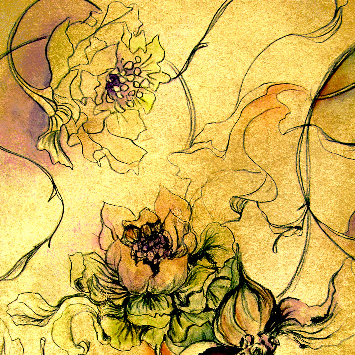 Wholesale Silk Scarf by Silk Scarf Manufacturer - Floral Wallis