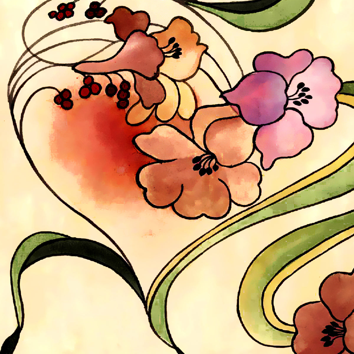 Wholesale Silk Scarf by Silk Scarf Manufacturer - Floral Wenona