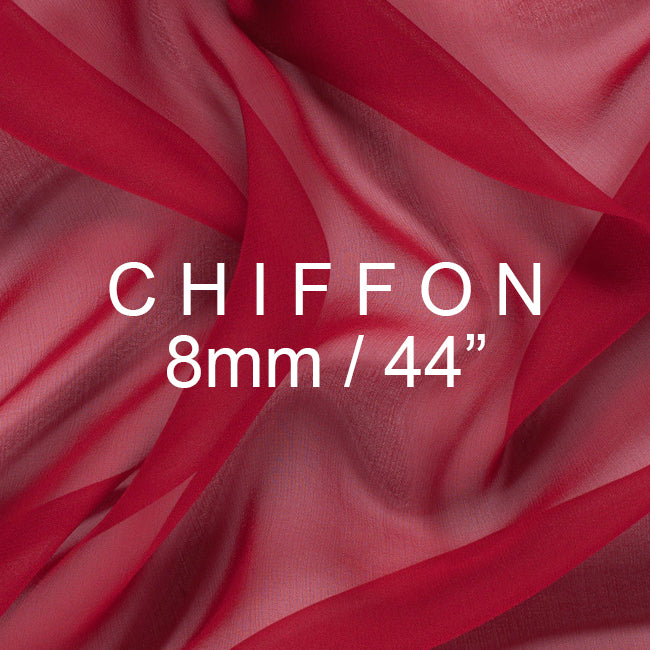 Silk Chiffon Fabric 8mm, 44"