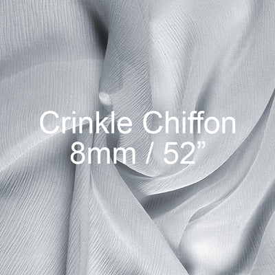 Chalk Violet Silk Heavy Crinkled Chiffon HCD-047 Fabric main image 1