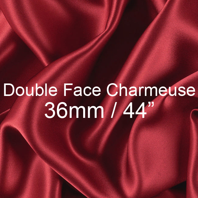 Silk Double Face Charmeuse Fabric 36mm, 44"