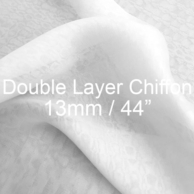 Silk Double Layer Chiffon Fabric 13mm, 44"