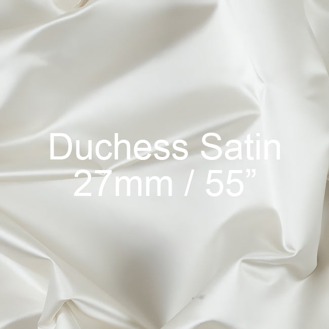 Silk Duchess Satin Fabric 27mm, 55"