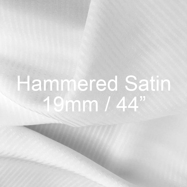 Silk Hammered Satin Fabric 19mm, 44"
