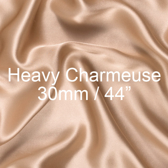 Silk Heavy Charmeuse Fabric 30mm, 44"
