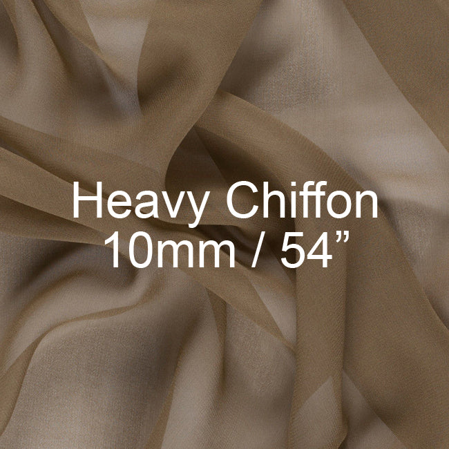 Silk Heavy Chiffon Fabric 10mm, 54"