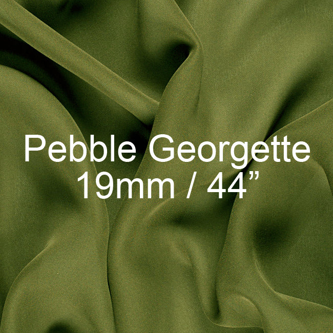 Silk Pebble Georgette Fabric 19mm, 44"