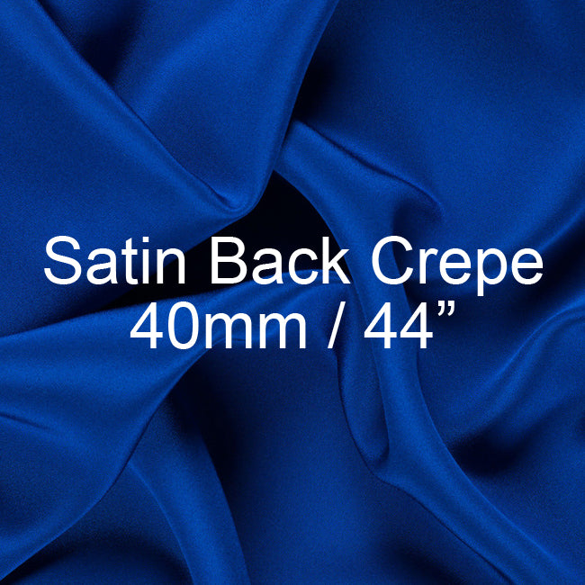 Silk Satin Back Crepe Fabric 40mm, 44"