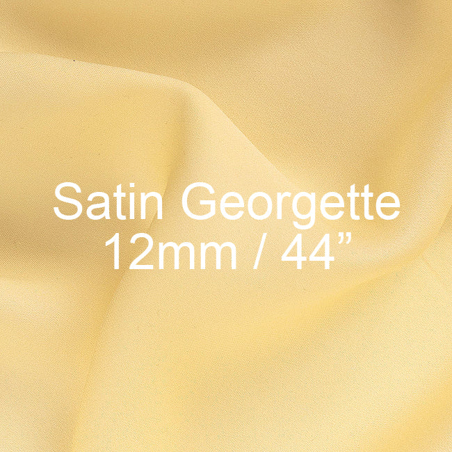Silk Satin Georgette Fabric 12mm, 44"
