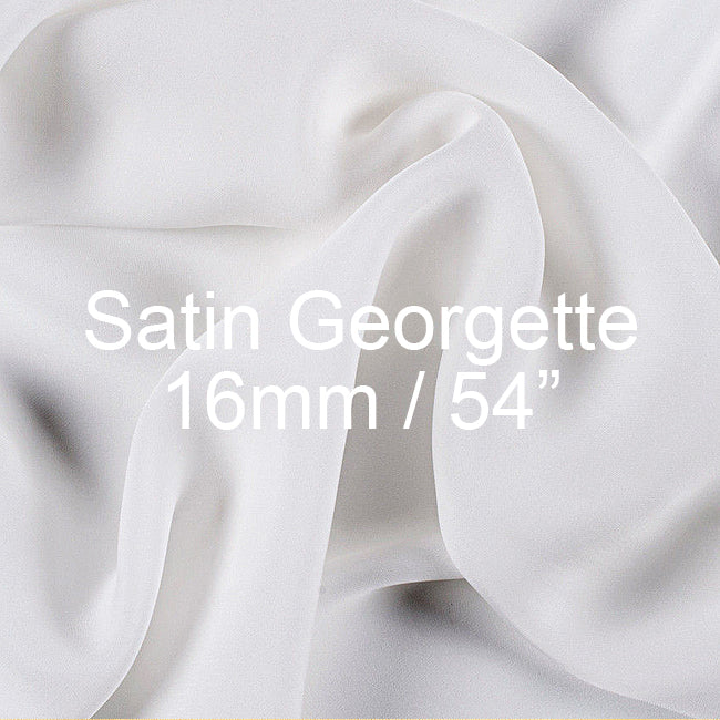 Silk Satin Georgette Fabric 16mm, 54"