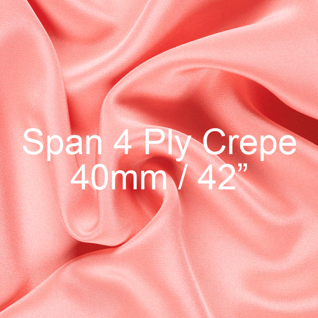 Silk Span 4 Ply Crepe Fabric 40mm, 42"