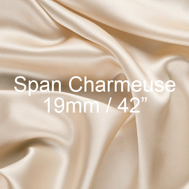 Silk Span Charmeuse Fabric 19mm, 42"