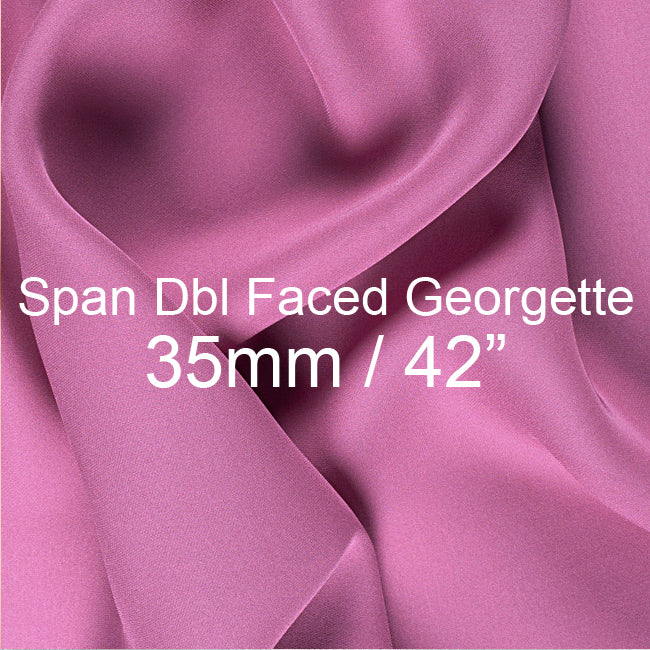 Silk Span Double Faced Georgette Fabric 35mm, 42"