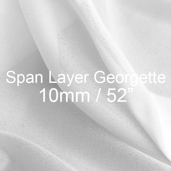 Silk Span Layer Georgette Fabric 10mm, 52"
