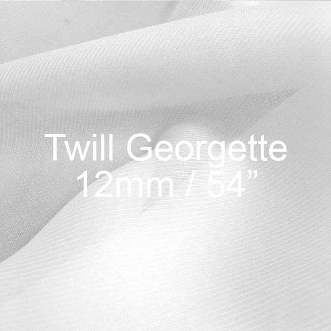 Silk Twill Georgette Fabric 12mm, 54"