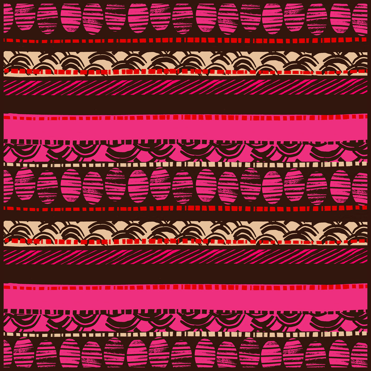 Wholesale Silk Scarf, Stripes Xterra